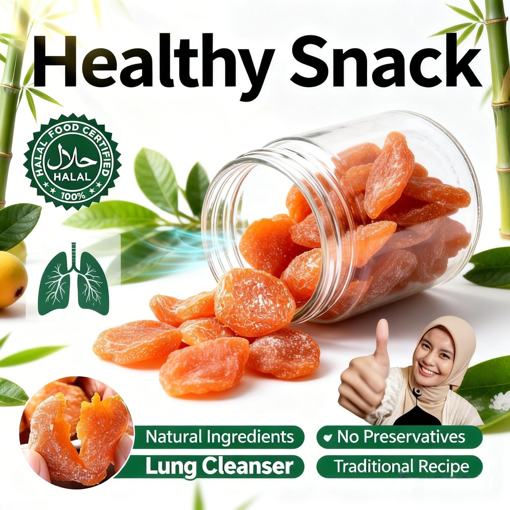 Nourishes Lungs and Relieves Cough Bamboo Salt Loquat, Licorice Loquat ...
