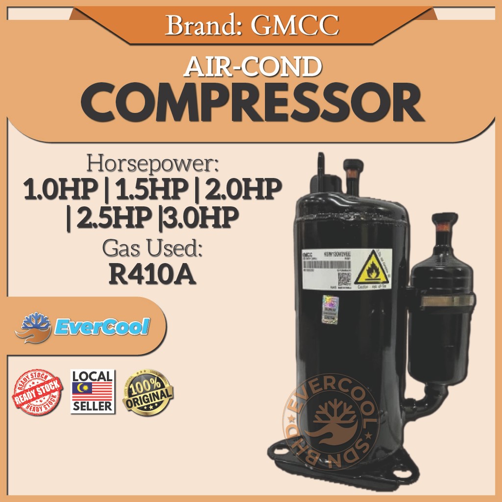 GMCC AirCond Compressor For Daikin & Acson 1HP/1.5HP/2HP/2.5HP/3HP ...
