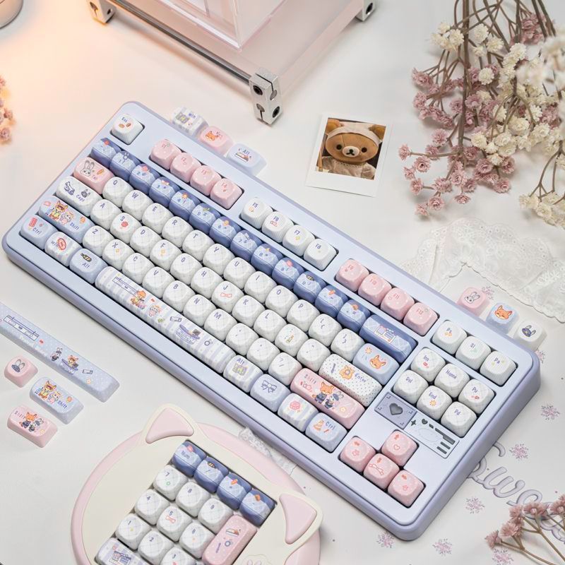 Zootopia Themed MOA Profle Keycaps Dye Sublimation PBT Keycaps 130 Keys ...