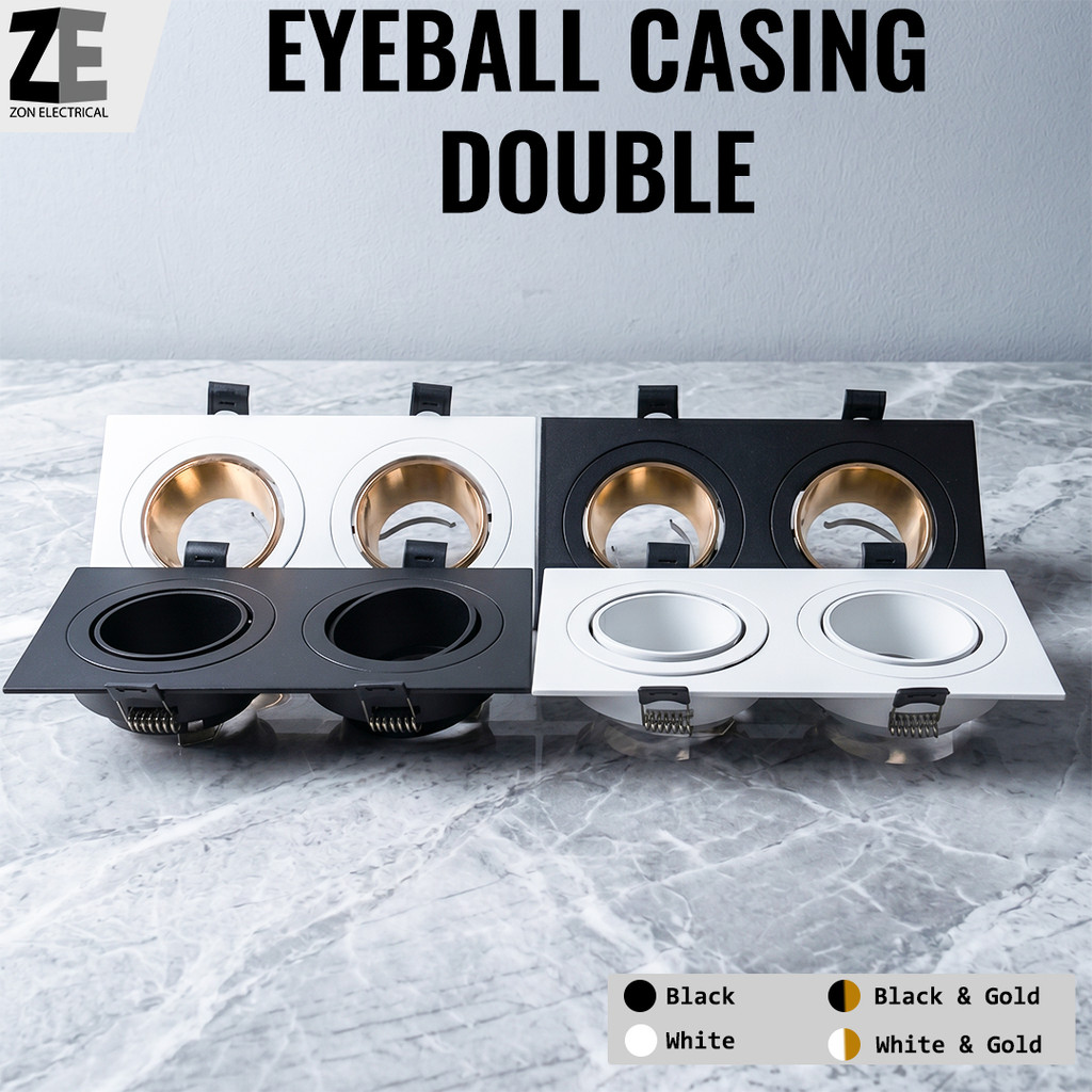 LED Eyeball fitting/Casing Eye ball/Frame Black/White Downlight Casing ...