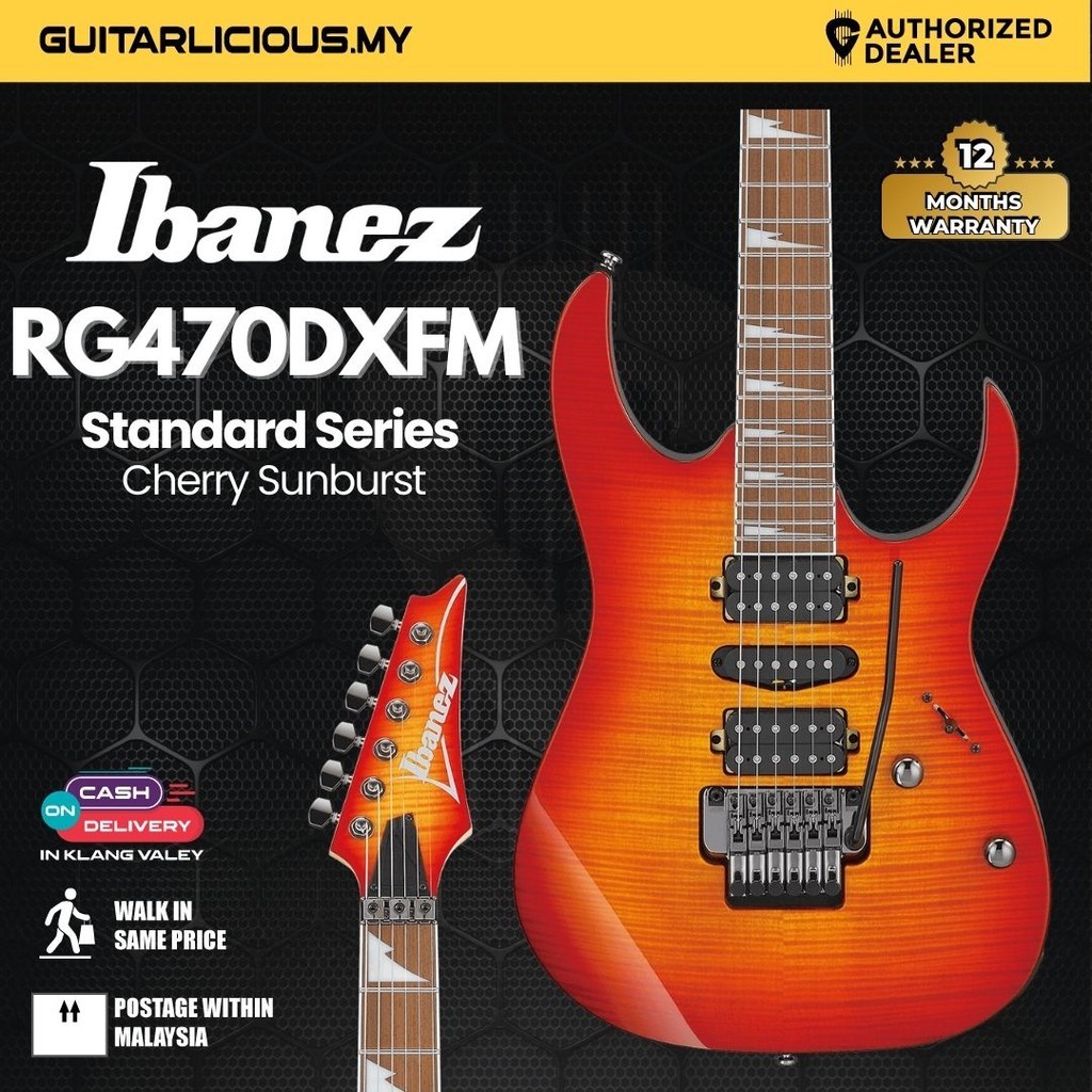 Ibanez RG470DXFM-CS RG Standard Series Electric Guitar, Cherry Sunburst ...