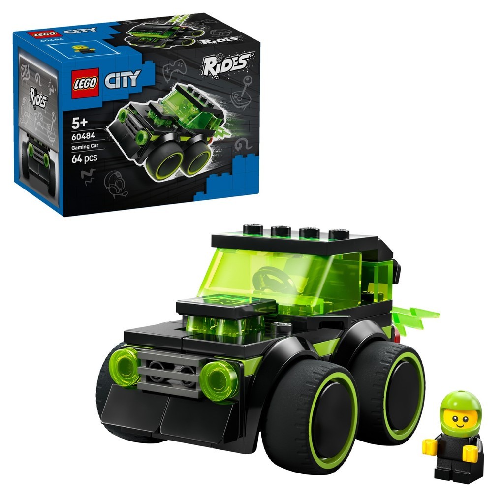 LEGO 60484 City Rides Gaming Race Car Model Car Kit Race Toy with ...