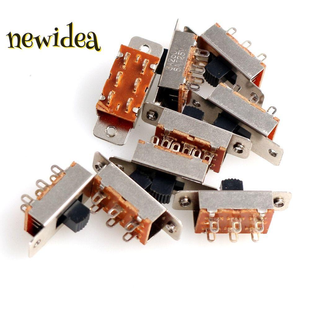 NEWIDEA 5pcs Slide Switches, Panel Mount 6 Pin 3 Position Micro Mini ...