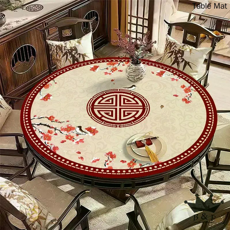Chinese Style Small Fresh Dining Table Mat Waterproof and Oil-proof ...