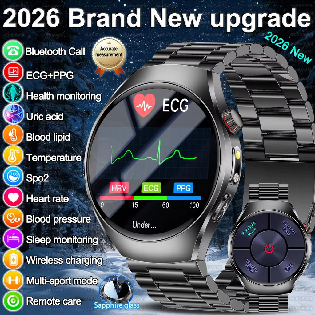 2026 Brand New upgrade Health Check Smart Watch ECG Blood Lipid Uric ...