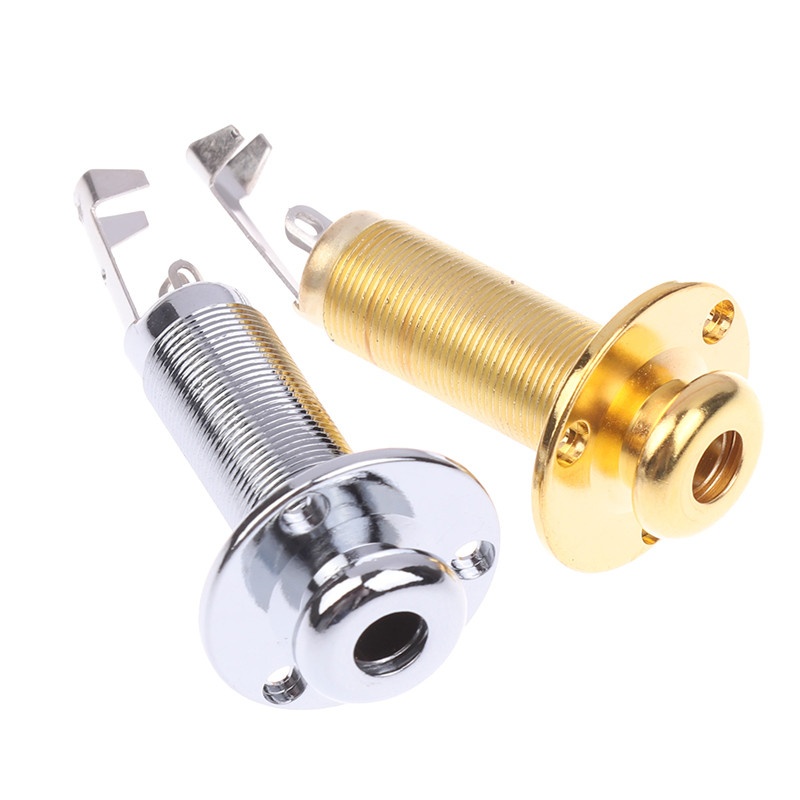 BAK Acoustic Electric Guitar Stereo End Pin Jacks Socket Plug 6.35mm 1 ...
