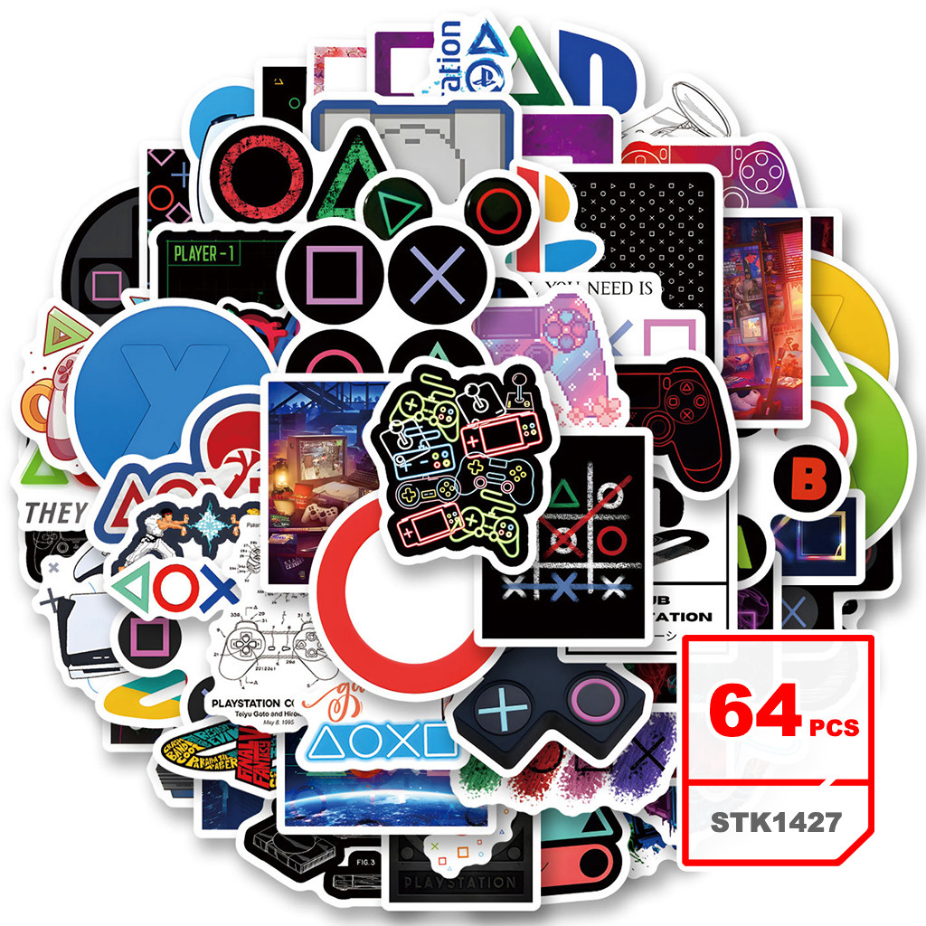 PlayStation Stickers Set Video Games Waterproof Graffiti Decals Sticker ...