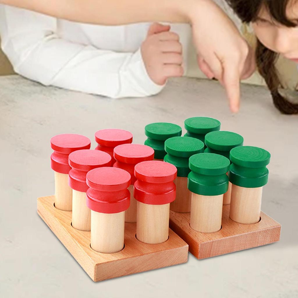 Koolsoo Montessori Smelling Boxes Materials Sensorial Learning Toy for ...