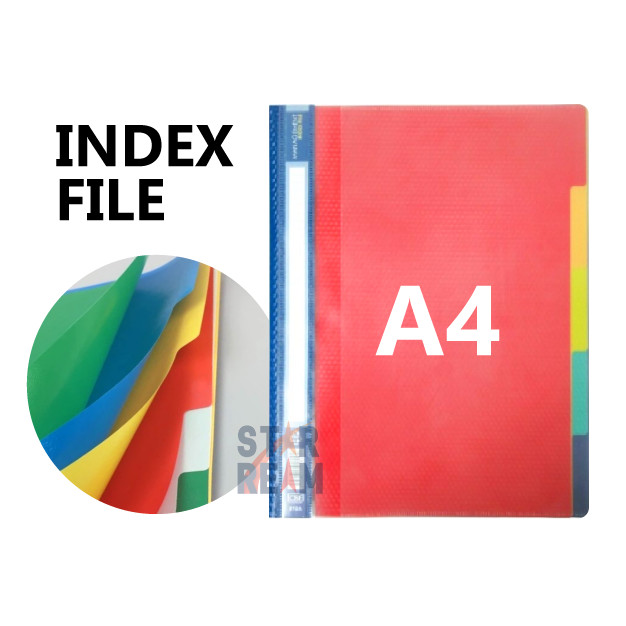 Index Divider Management File Assorted/ A4 Index File/ Waterproof PVC ...