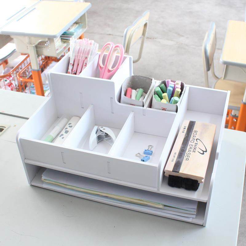 Podium Chalk Box Classroom Class Desktop Blackboard Eraser Sundries ...
