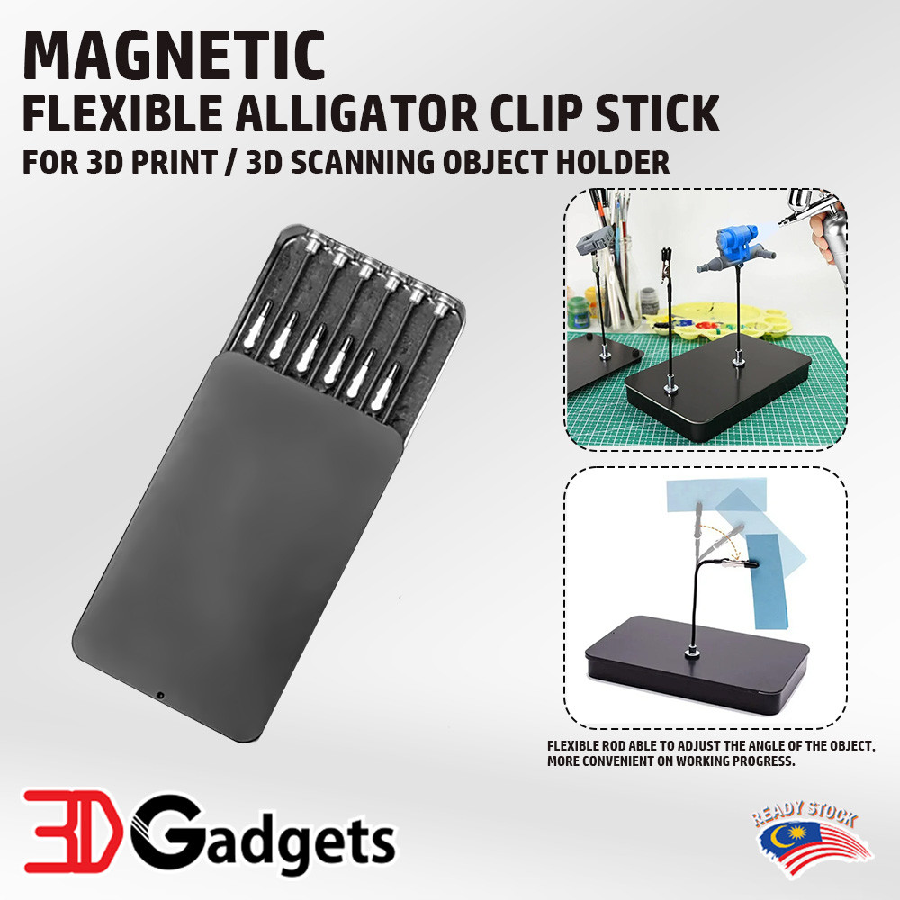 Magnetic Flexible Alligator Clip Stick for 3D Print Painting and 3D ...