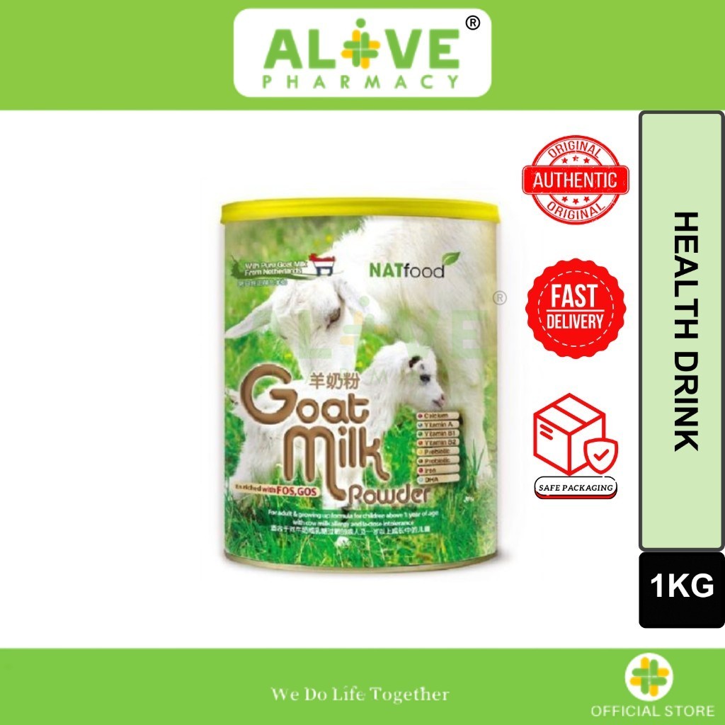 [ALIVE PHARMACY] Biovita Natfood Goatmilk Powder 1kg | Susu Kambing ...
