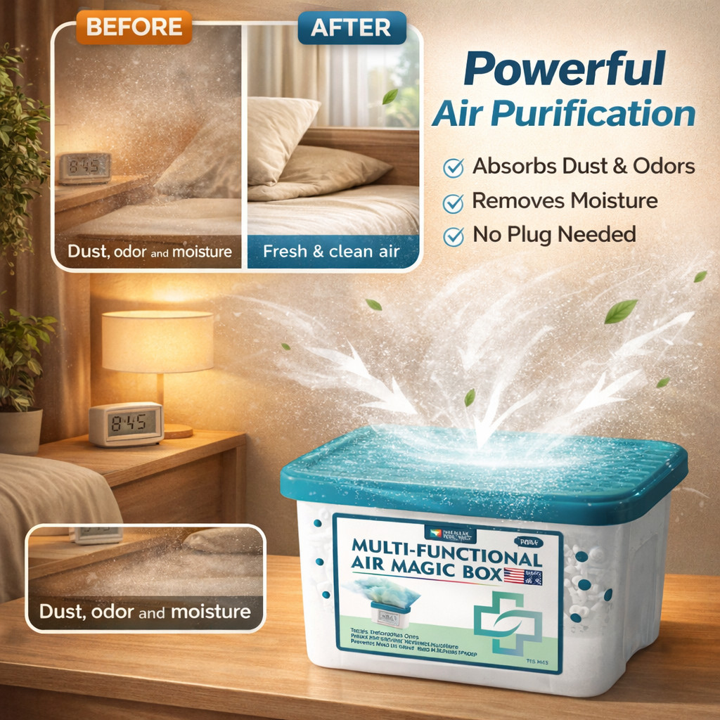 Moisture-absorbing Dust-removing Air Magic Box Long-lasting Freshness ...