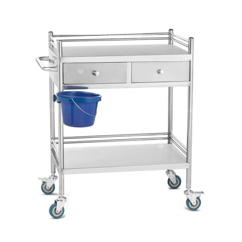 Ready Stock- 86cmH Stainless Steel Medical Cart 3-Tier Hospital ...
