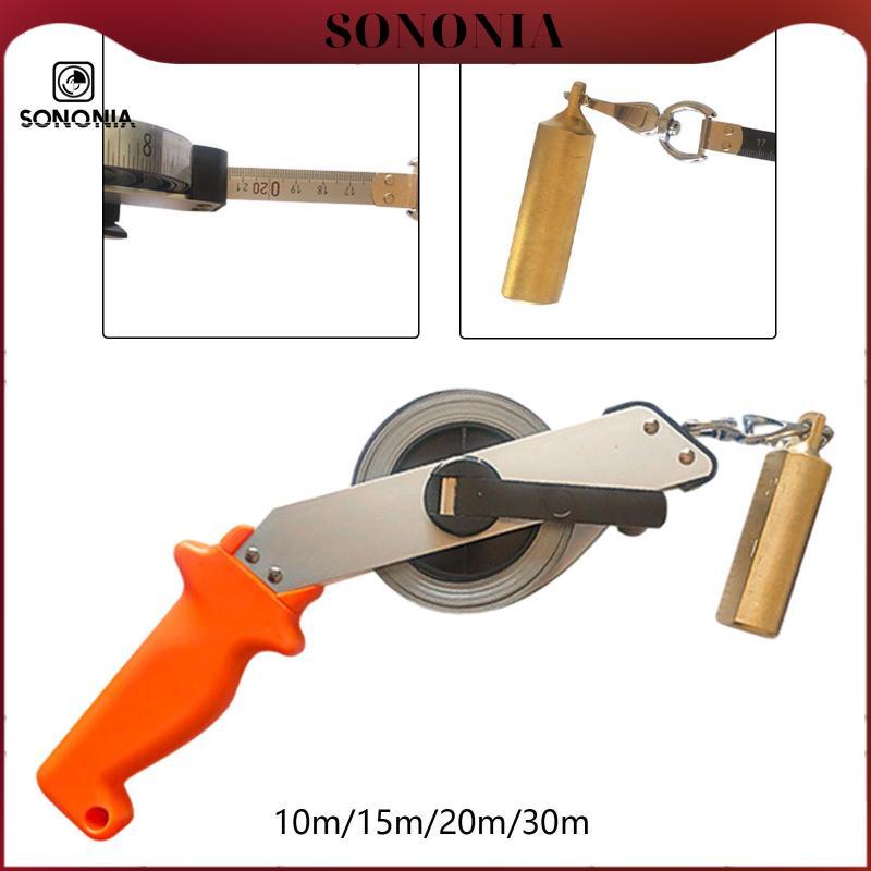 [SONONIA] Steel Ruler Oil Level Measuring Tape with Brass Plumb Bob for ...