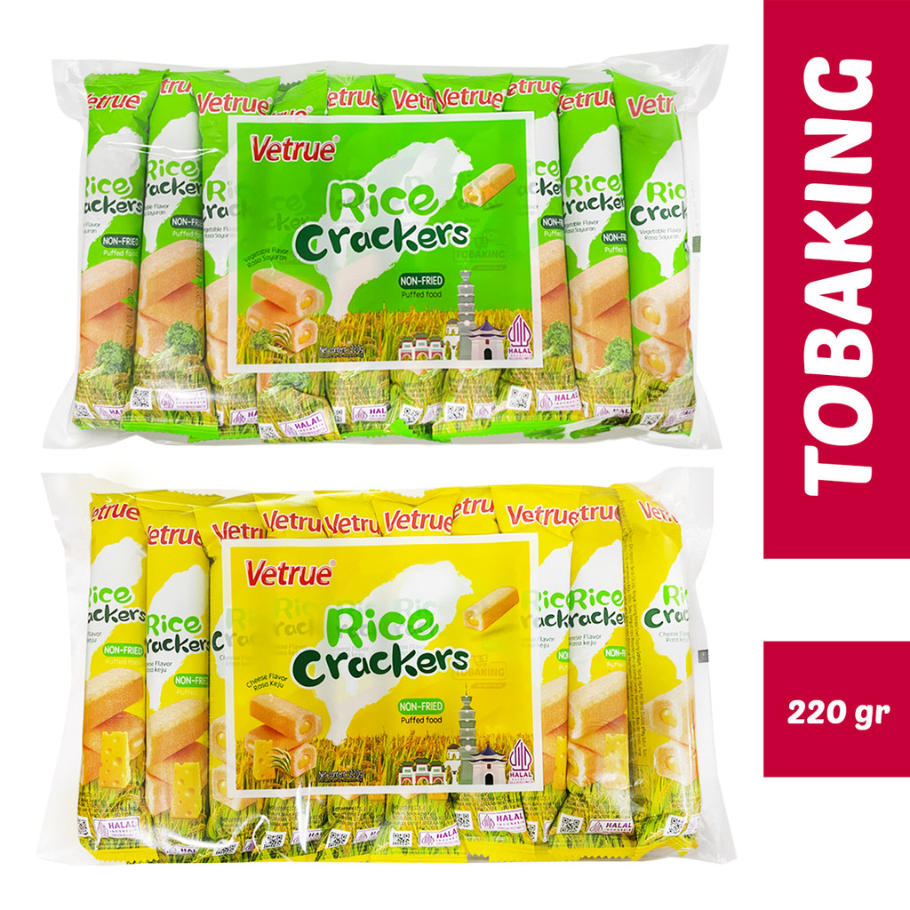 Vetrue Rice Crackers Taiwan Flavor Stick Puffed Food Cheese Vegetable ...