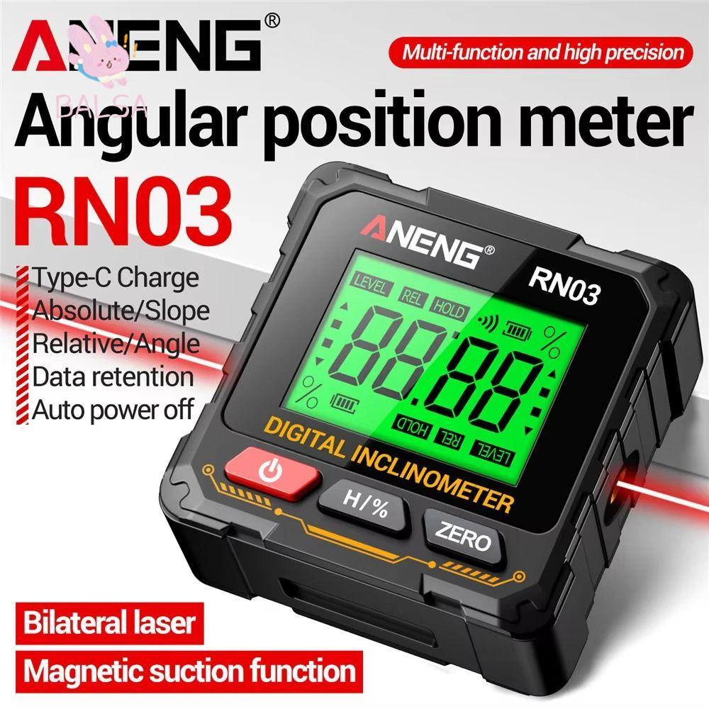 BALSA Digital Inclinometer, Multifunctional Rechargeable Laser ...