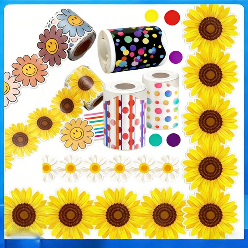 Decorative Border Stickers Classroom Decors Border Adhesive Board ...