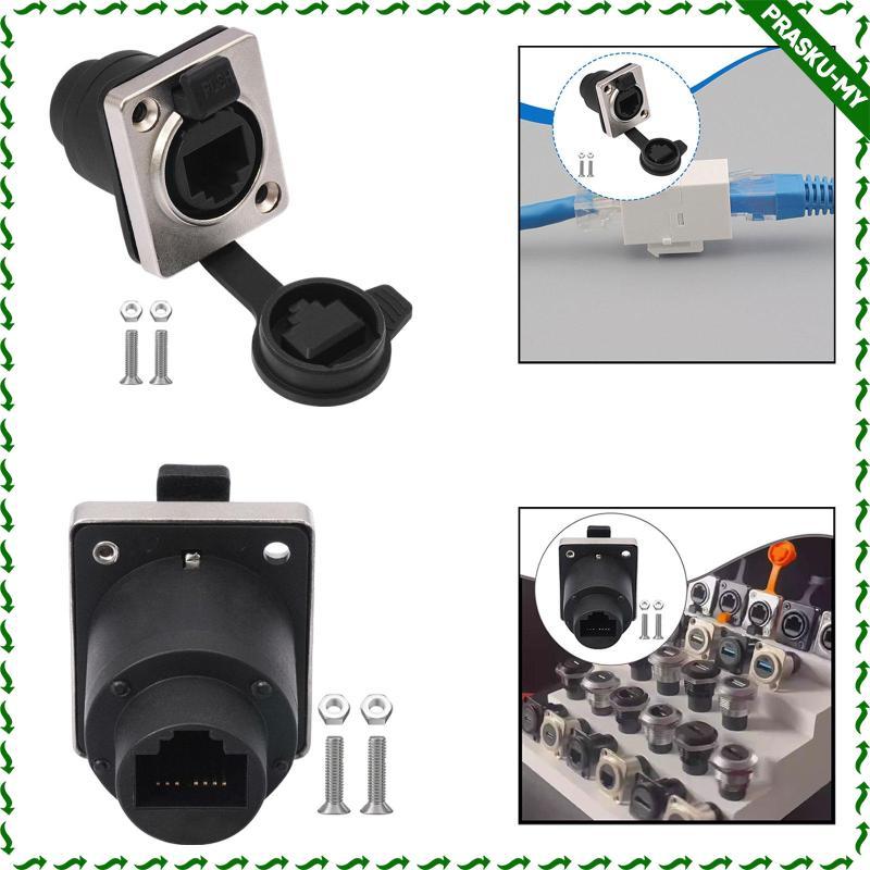 [PraskuMY] D sub Panel Mount RJ Coupler Waterproof Professional Zinc ...