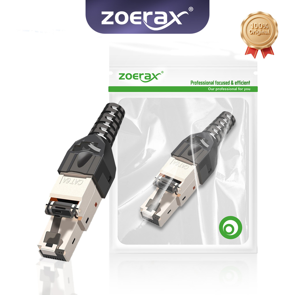 Zoerax Reusable Toolless RJ45 Cat8/Cat7/Cat6a Connector | Shopee Malaysia