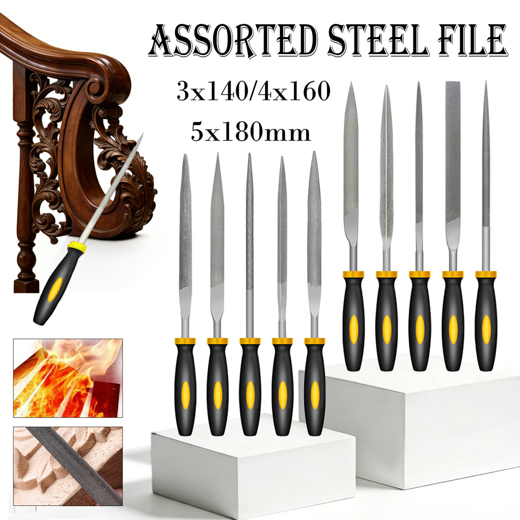10PCS Precision Needle File Set: Ideal for Wood, Plastic, and Model ...