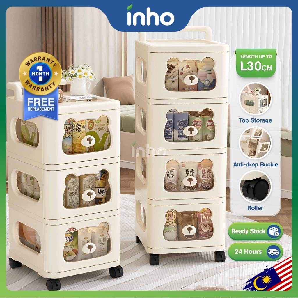 INHO L30cm (3-6 layers) Bear Design Multifunctional Large Capacity ...