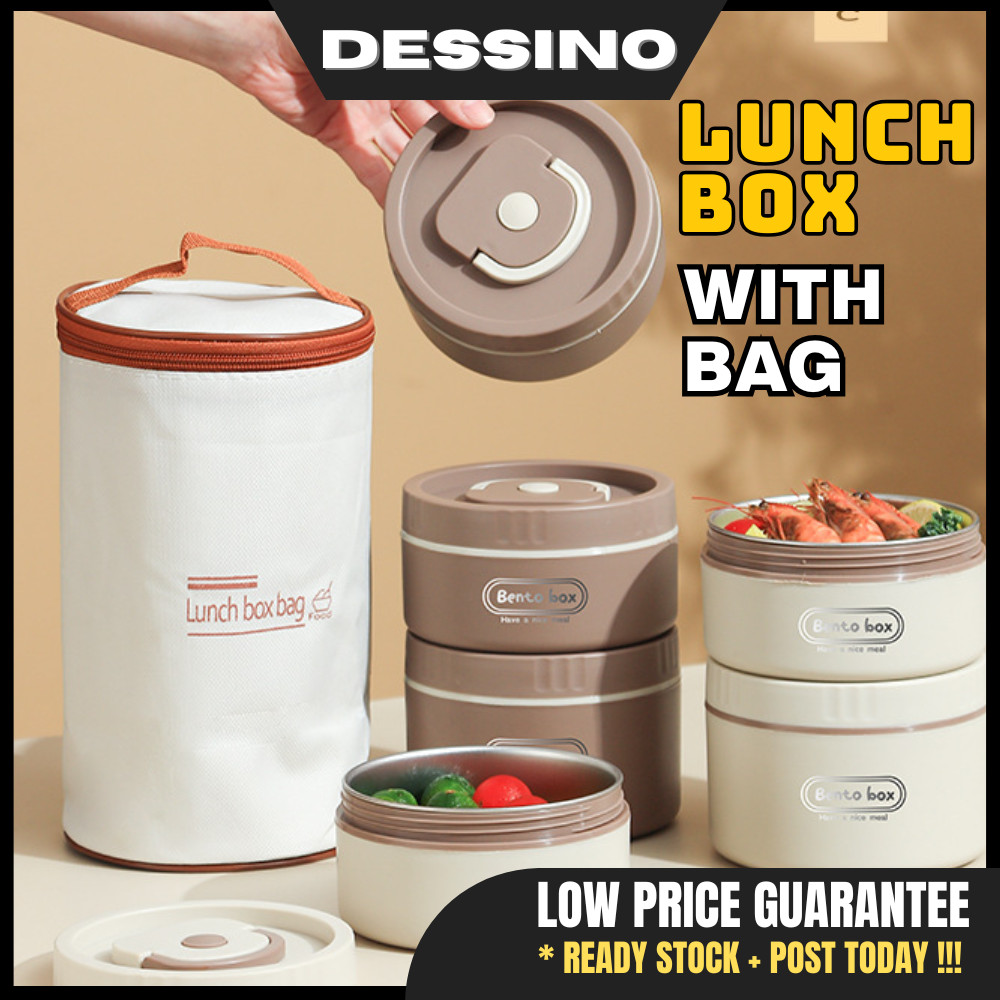 DESSINO 304 Stainless Steel Insulated Lunch Box | Microwave Heated ...