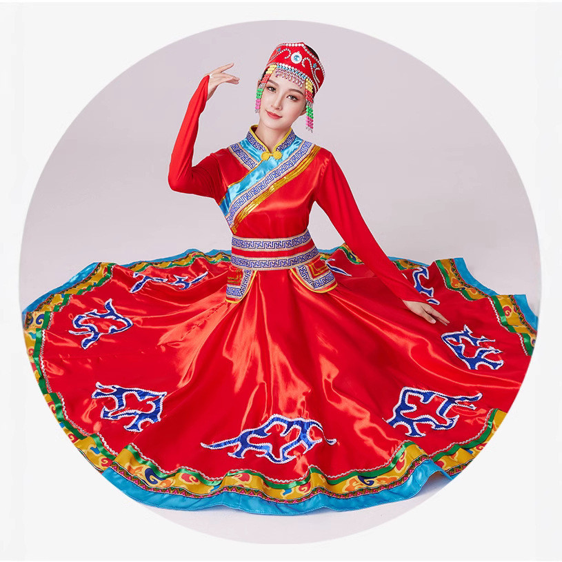 Mongolian Robe - Traditional Dance Attire for Men and Women | Shopee ...