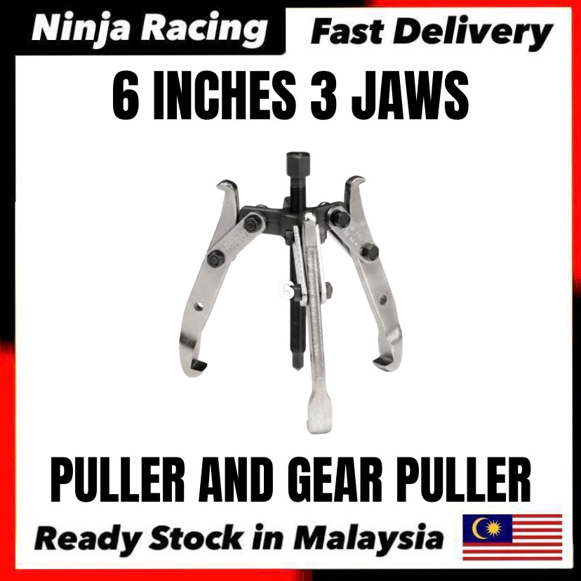 6 INCHES 3 JAWS PULLER AND GEAR PULLER step125 magnet puller tiga jaw ...