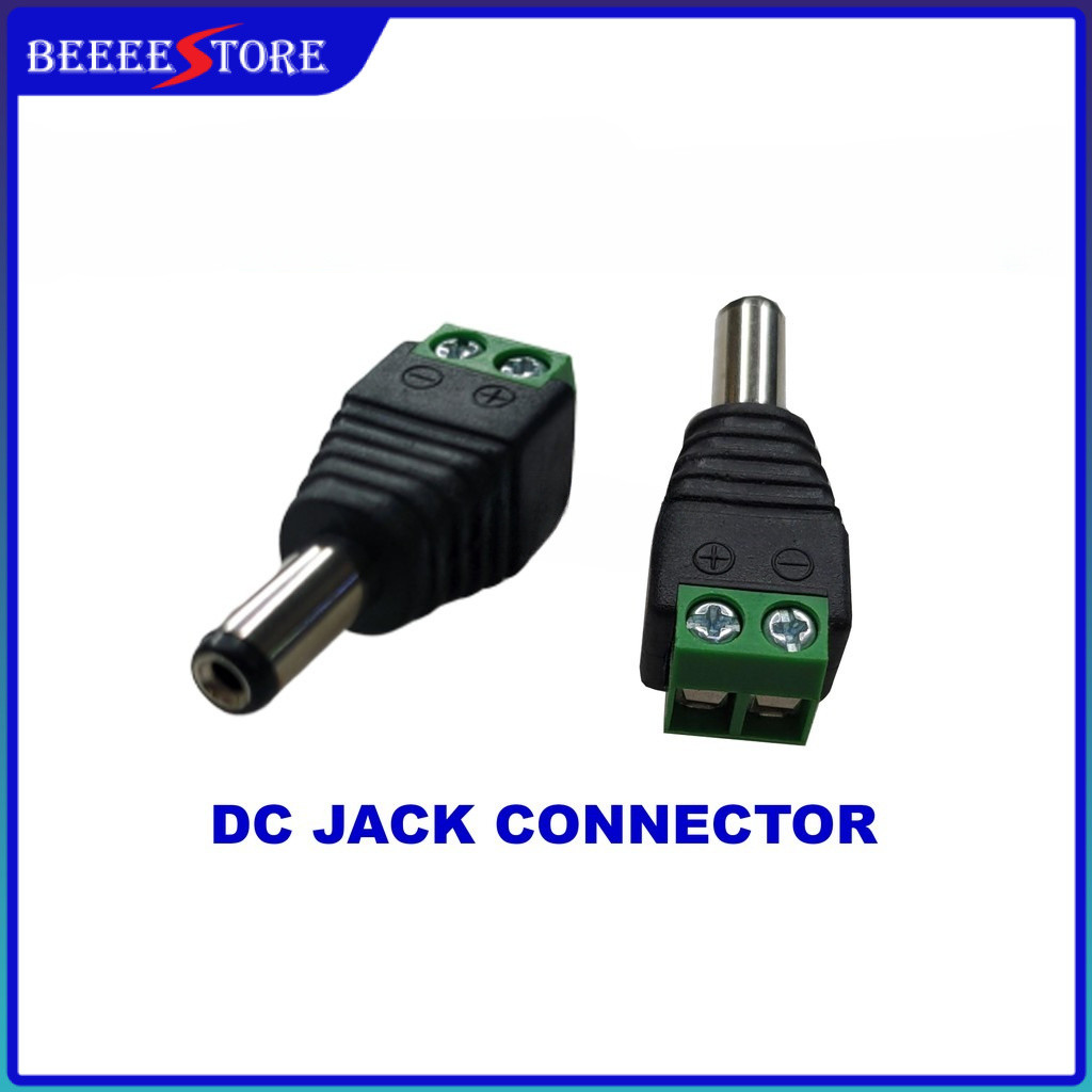 DC JACK PLUG HEAD 2.1 x 5.5mm MALE TYPE (CCTV camera JACK) ( CCTV USE ...