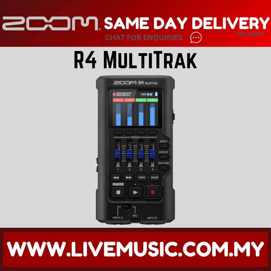 Zoom R4 MultiTrak SD Recorder and USB Audio Interface ( R4-MultiTrak ...