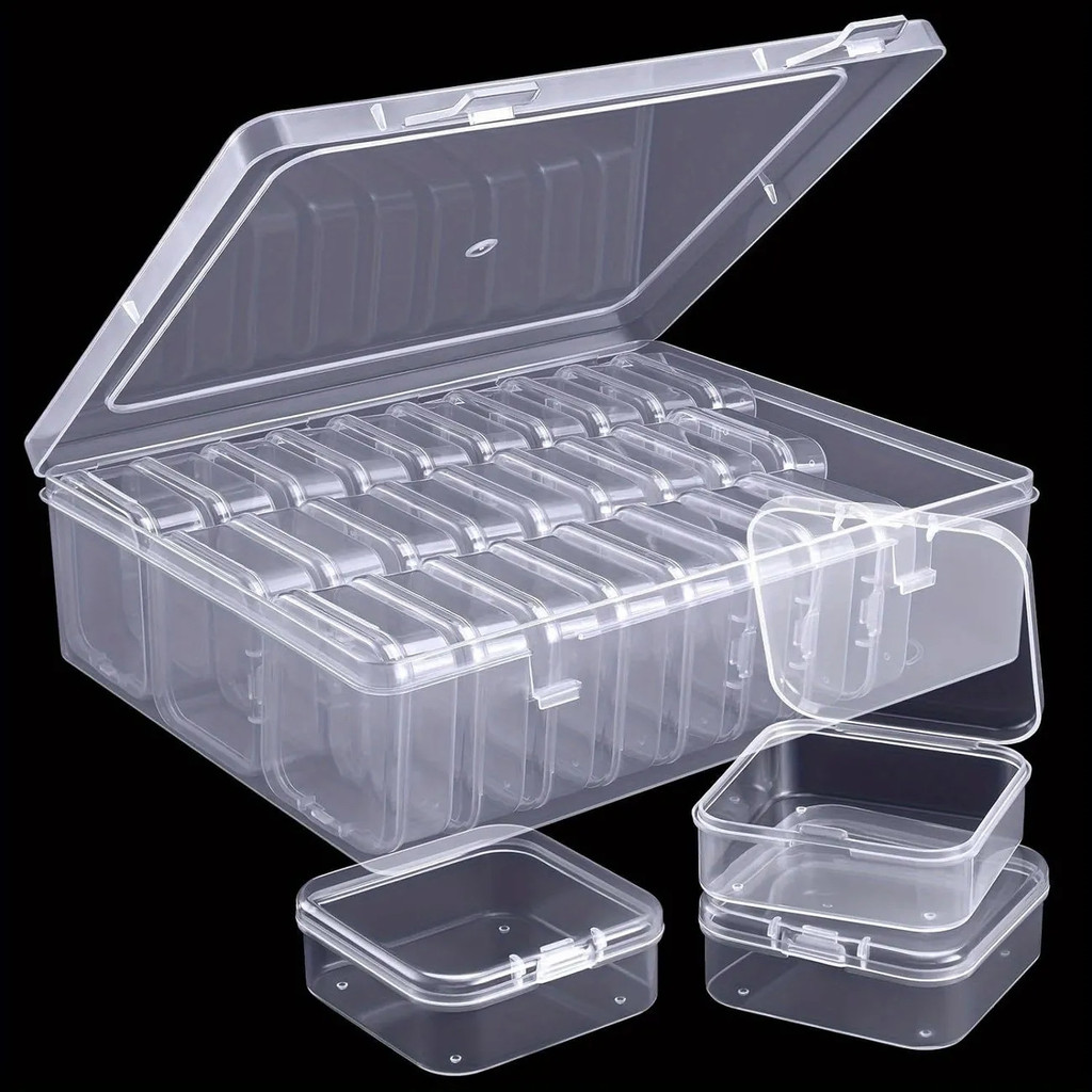 Transparent Household Box Clear Plastic Box Square Small For Jewelry ...