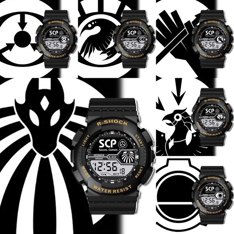 SCP Foundation Mobile Task Force Shelter Electronic Watch Alarm Clock ...