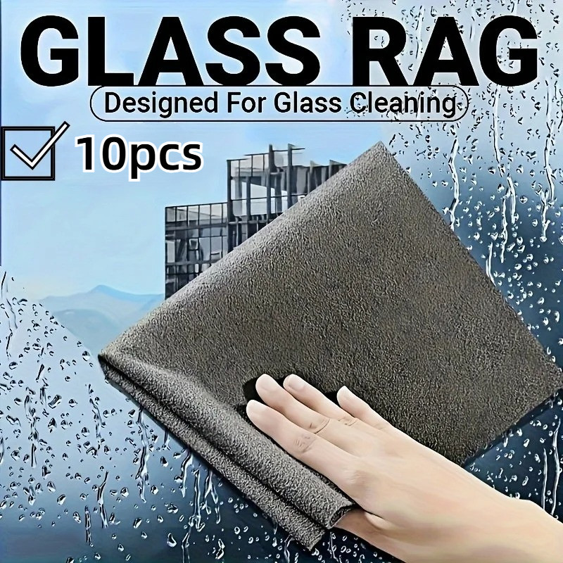 10pcs Magic Cleaning Cloths Reusable Microfiber Washing Rags Car Window ...