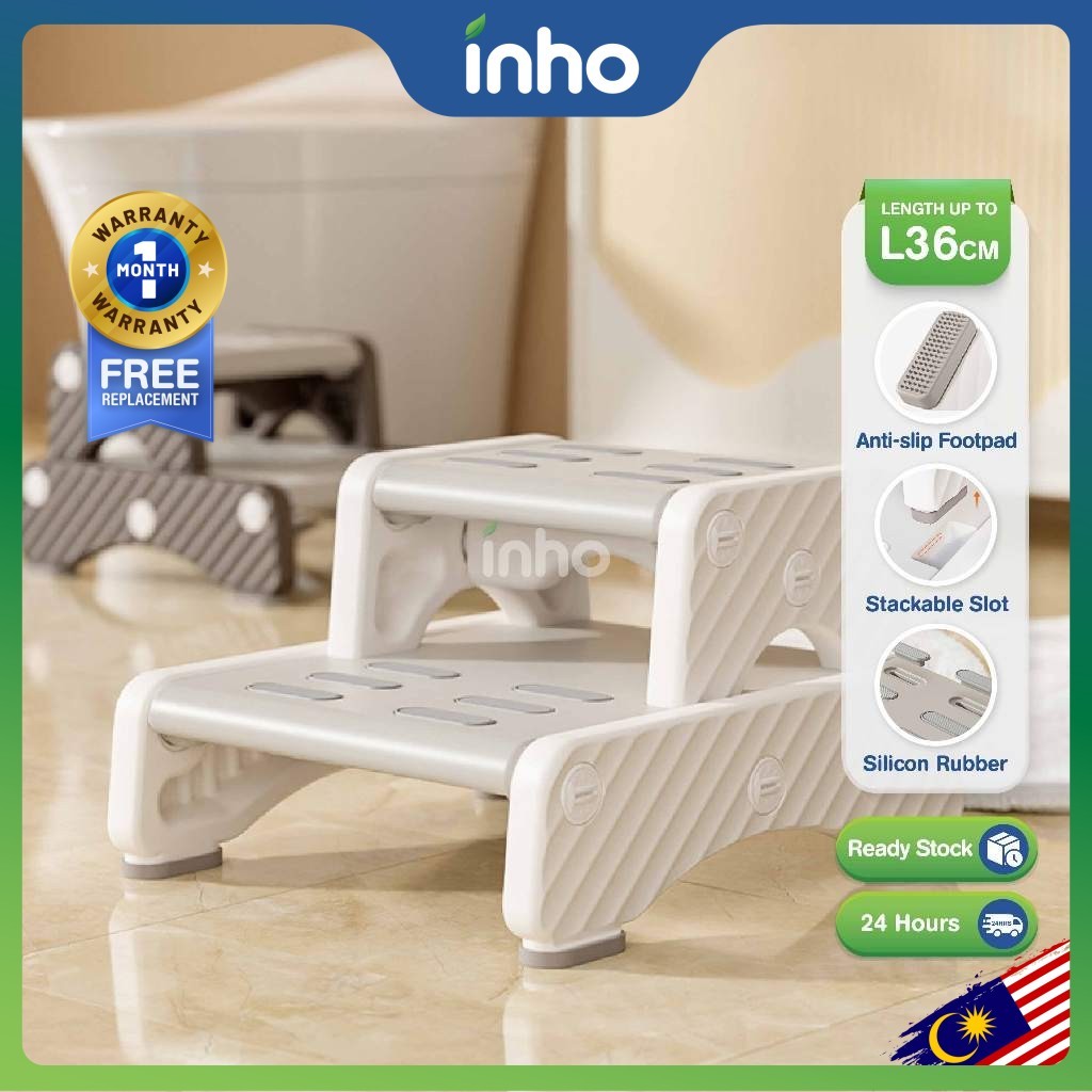 INHO L36cm 2 Step Kids Step Stool Kid Toddler Stool Toilet Potty ...
