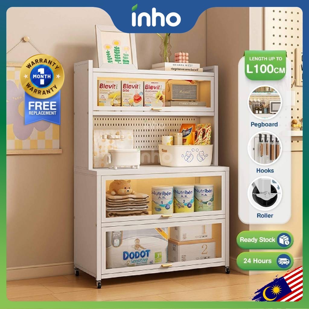 INHO L60-100cm (5/6 Layers) Versatile Kitchen Dish Storage Cabinet ...