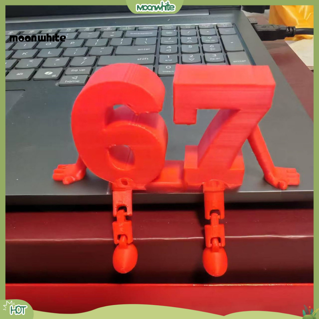 [MOONWHITE] Cartoon Number Sculpture Artistic Number Figure 3d Printed ...