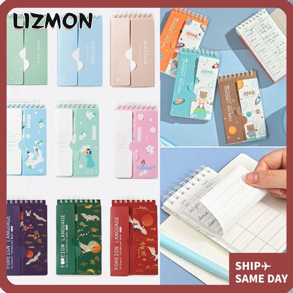 LIZMON Vocabulary Notebook Stationery Study Memory Memo Mini Notepad ...