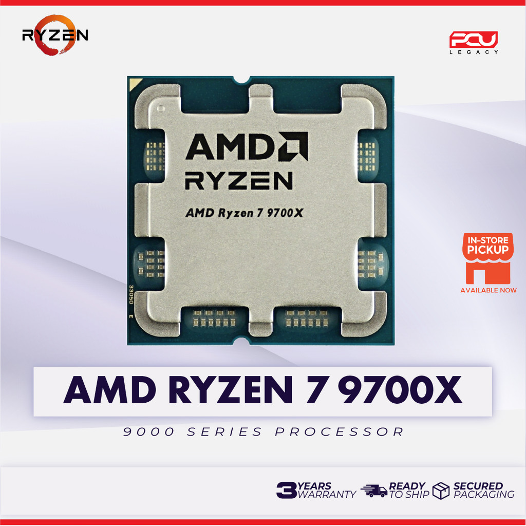 AMD RYZEN 7 9700X 32MB 3.8GHz UP TO 5.5Ghz CACHE AM5 PROCESSOR MPK