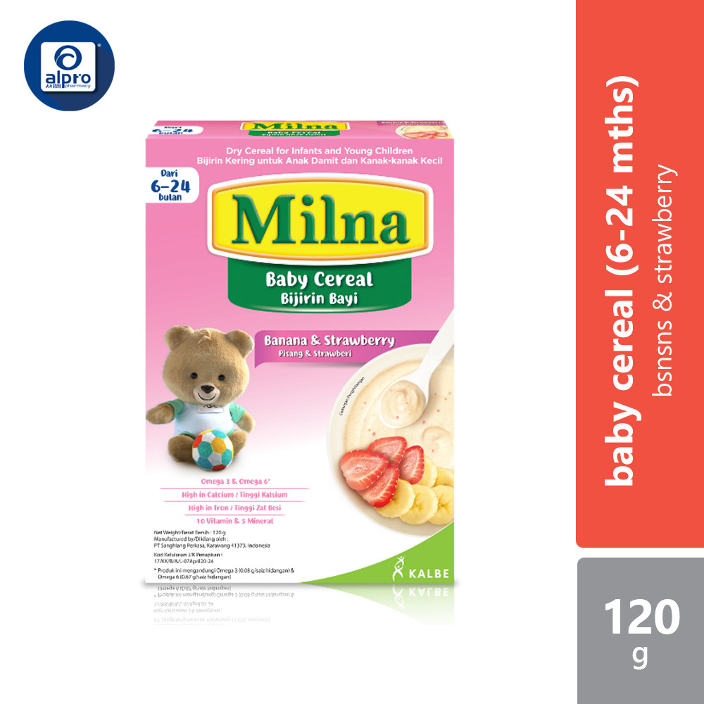 Milna Cereal 6+ Banana & Strawberry 120g | Shopee Malaysia