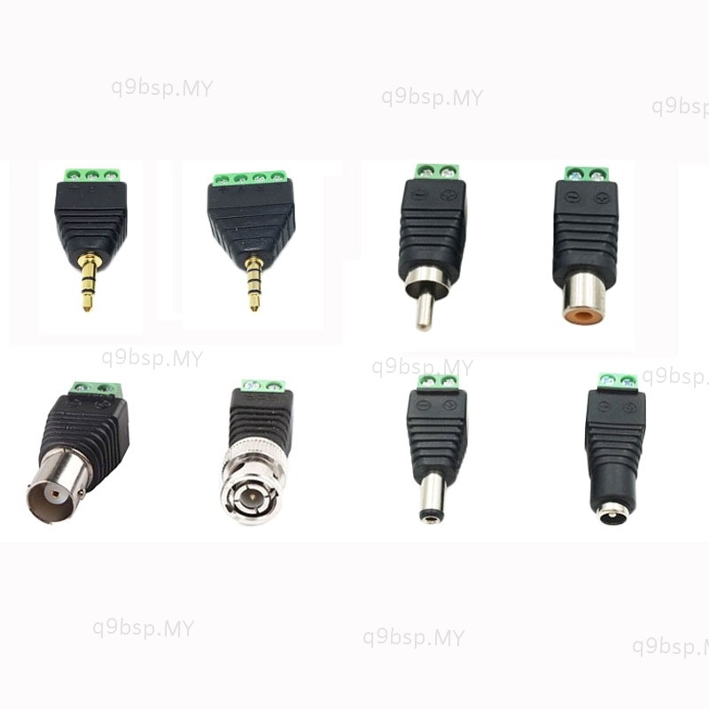 3.5mm Jack Stereo Connector BNC RAC Male Female Plug AV CCTV Camera ...