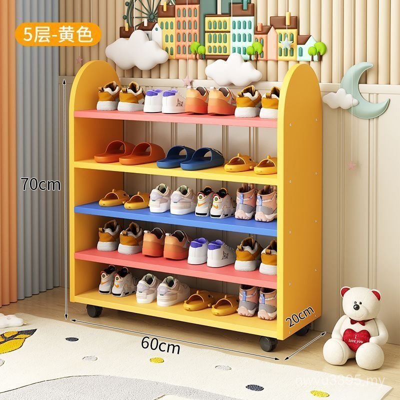 Baby Cute Shoe Rack Mini Shoe Rack Cartoon Door Small Children ...