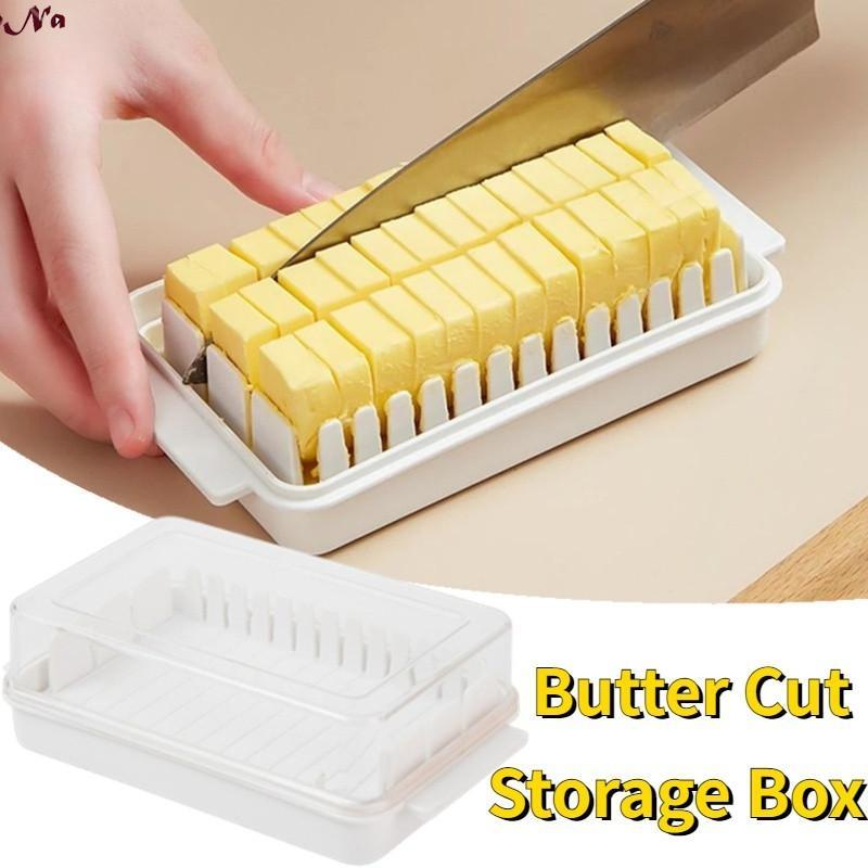 Removable Partition Butter Storage Box - Food Grade Plastic Organizer ...