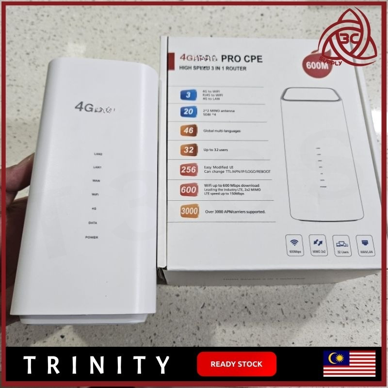 4G WiFi Router CPE Pro CPF101-E 32 User LTE Up To 600Mbps WIFI Router ...