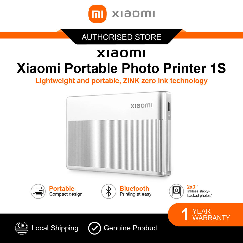 Xiaomi Portable Photo Printer 1S | Lightweight and portable, ZINK zero ...