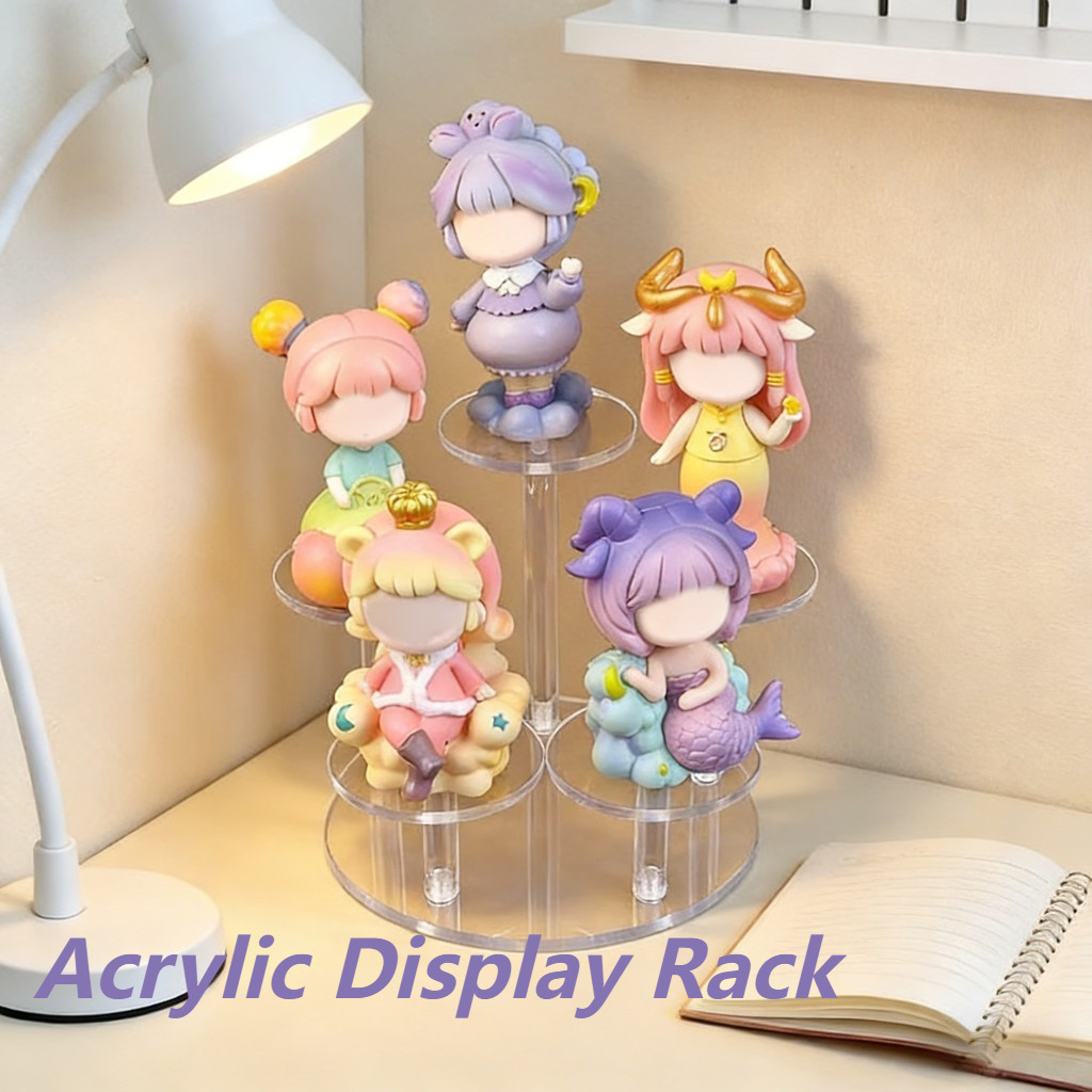 4/7/9 Set Acrylic Display Rack Transparent Removable Organizer Rak for ...