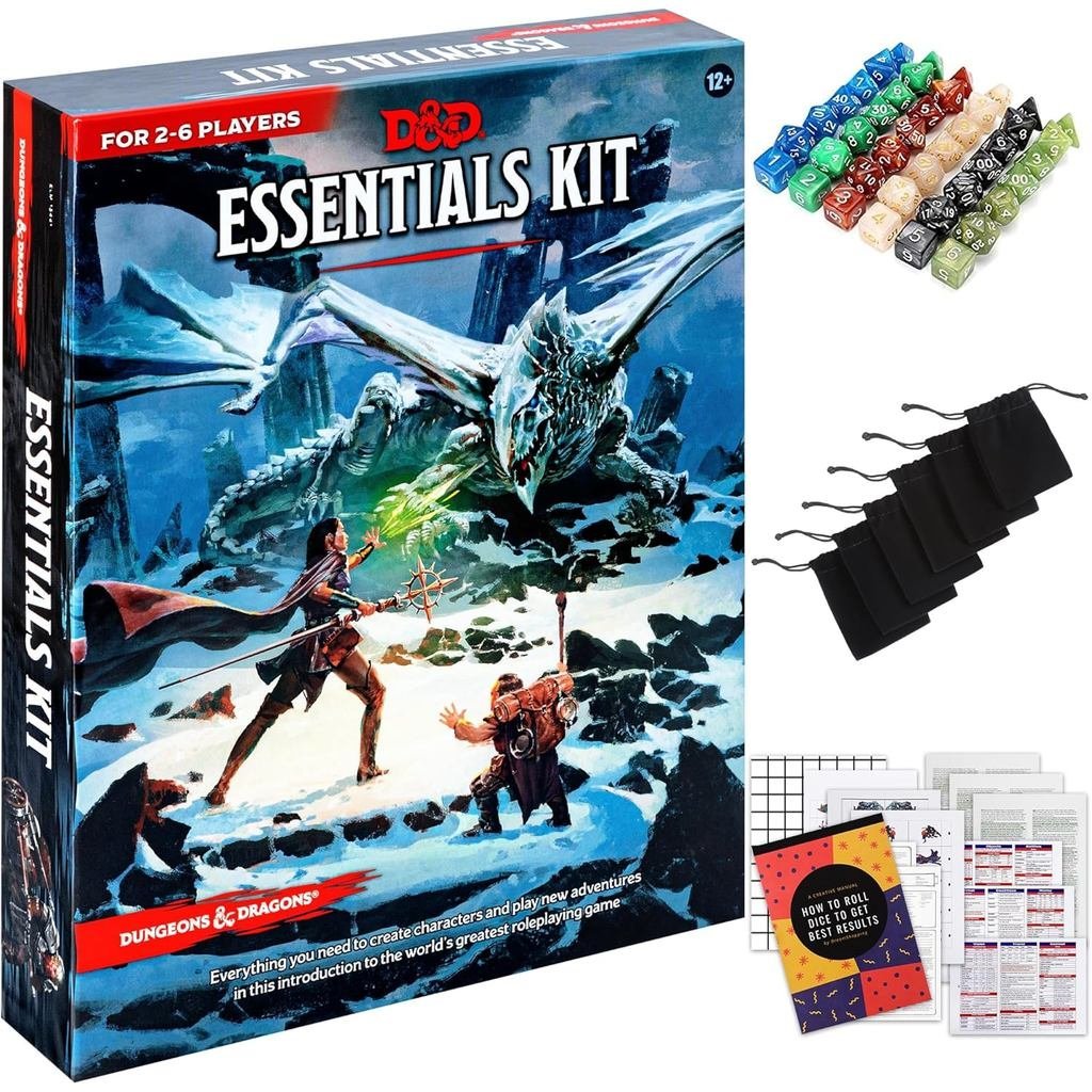 Kit Dungeons and Dragons Essentials - Set Permulaan Dihimpun dengan 6 ...