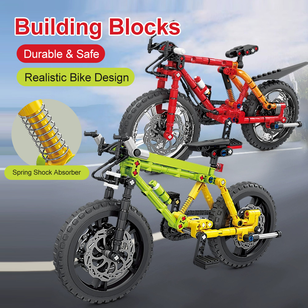 Buildable Mountain Bike Building Blocks Set | Realistic Mechanical ...