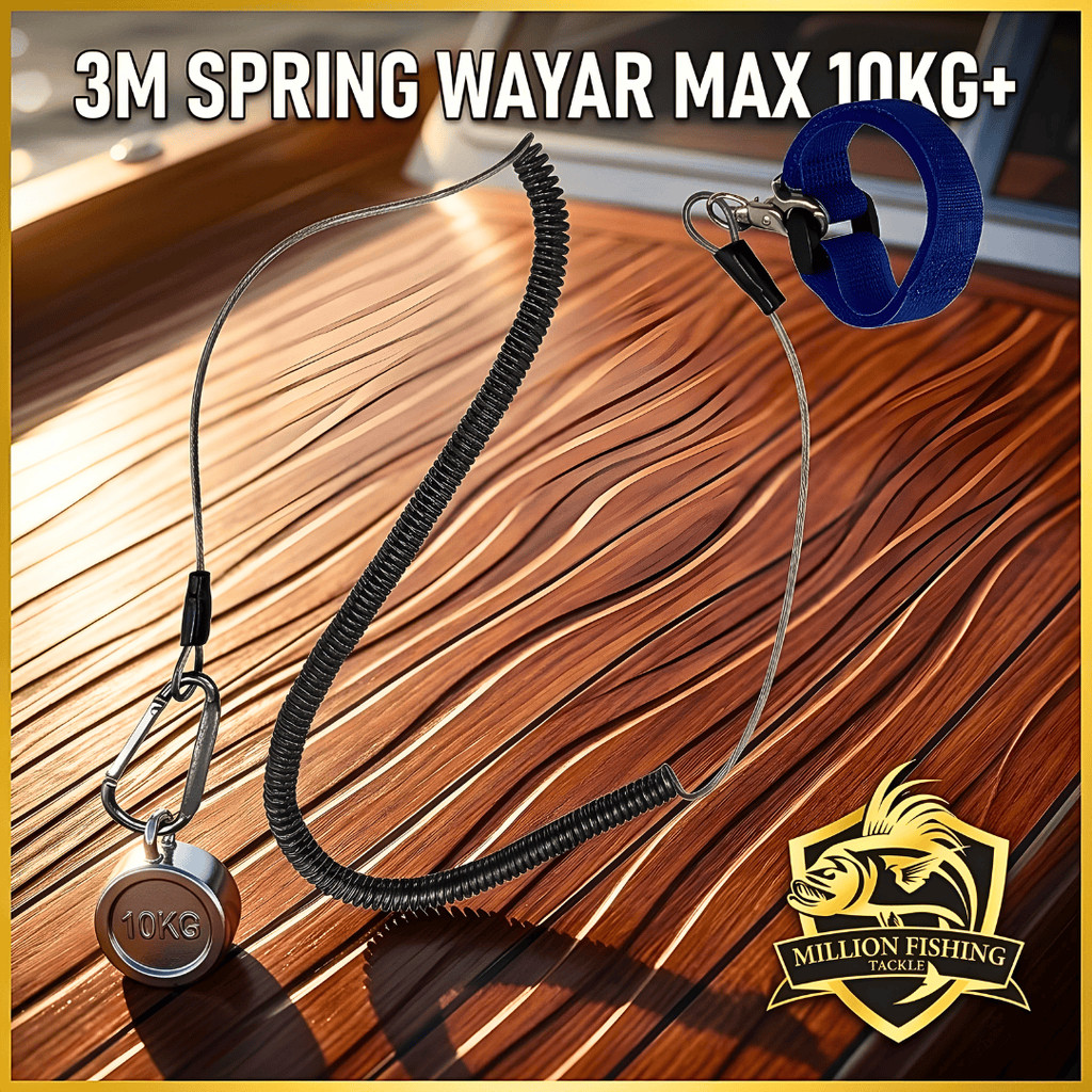 【3 METER】Spring Wayar 3meter Grip Fishing Rod / Playar Mancing Anti ...