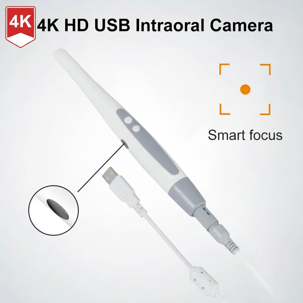 4K HD Dental Endoscope Dentistry Intraoral Camera USB Intra Oral Camera ...